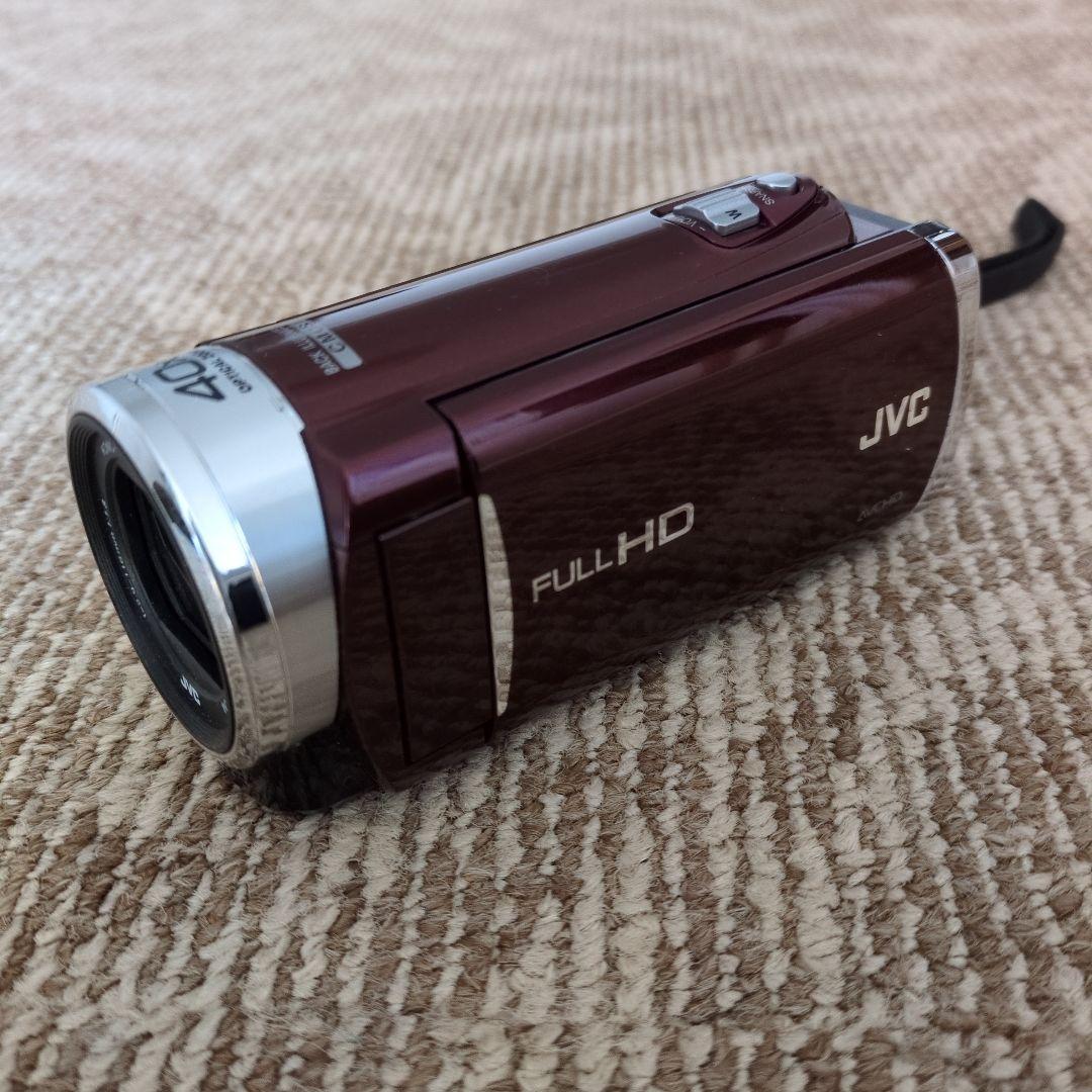 JVC FULL HD ビデオカメラ ワインレッド