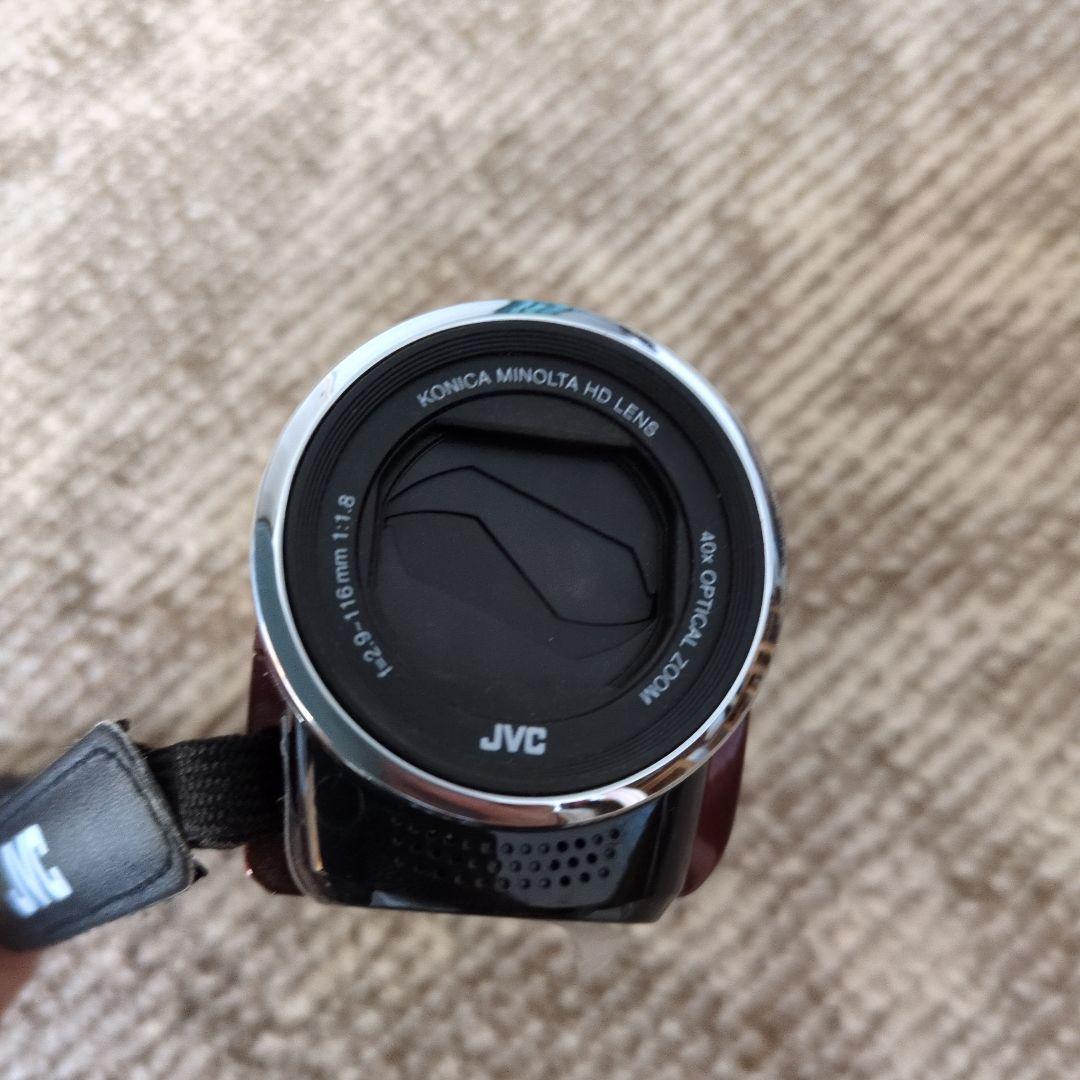 JVC FULL HD ビデオカメラ ワインレッド