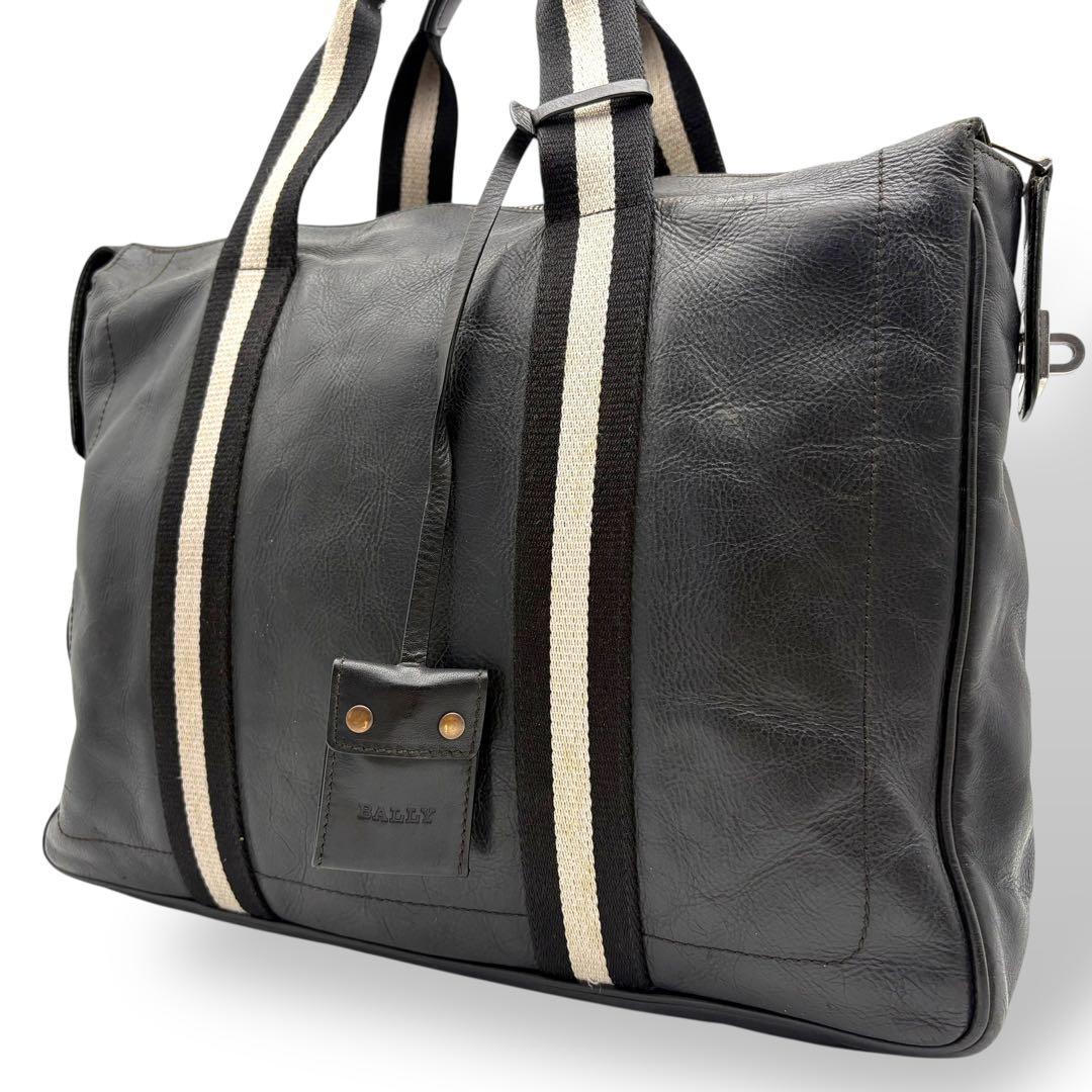 バリー BALLY トートバッグ ハンドバッグ トレスポ レザー ブラック A4