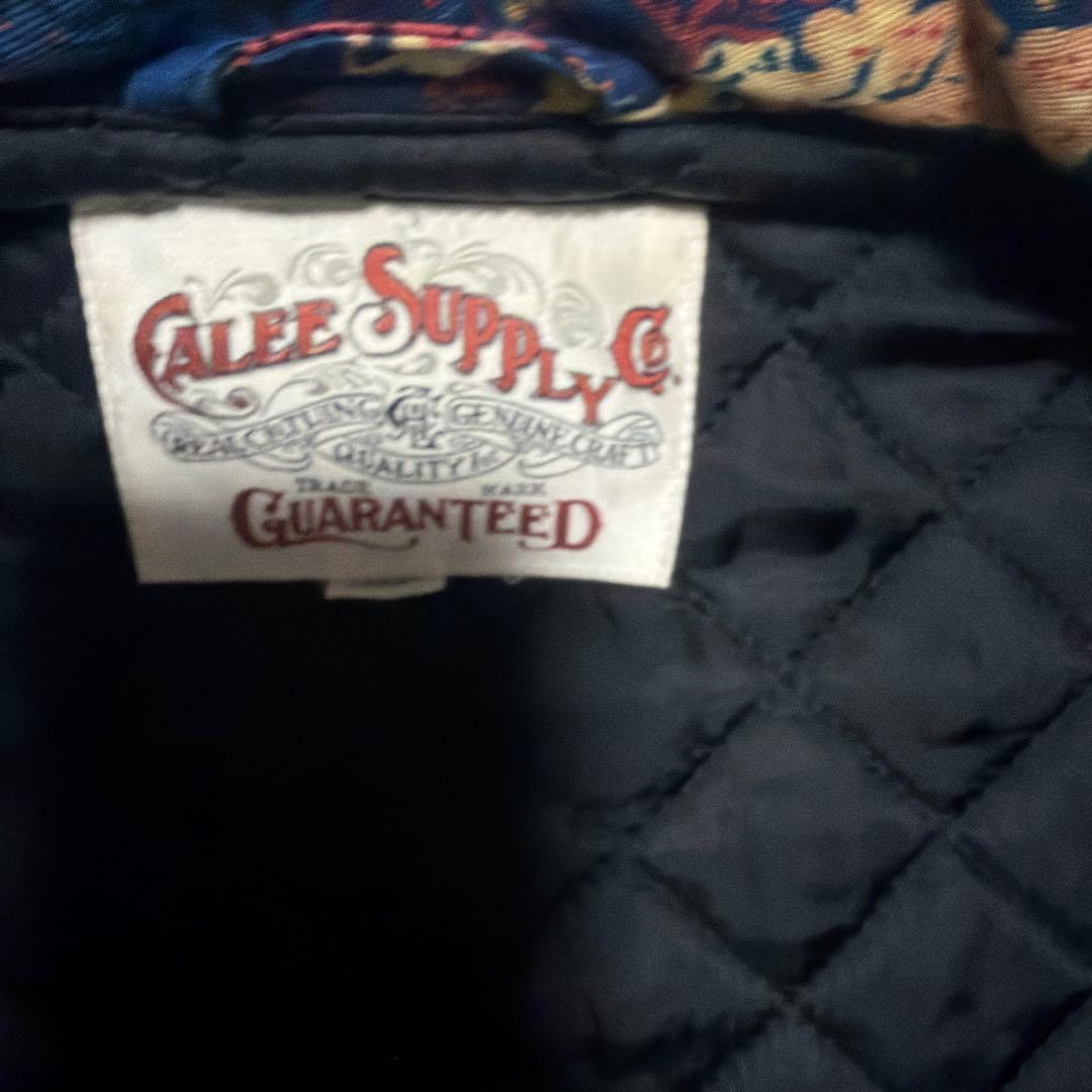 【美品✨】CALEE ブルゾン　ジャケット　コットン　総柄　裏地　キルティング