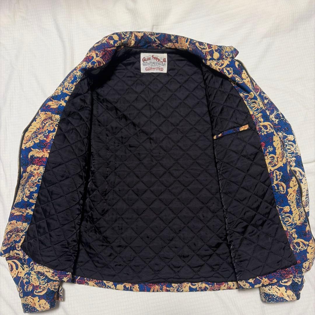 【美品✨】CALEE ブルゾン　ジャケット　コットン　総柄　裏地　キルティング