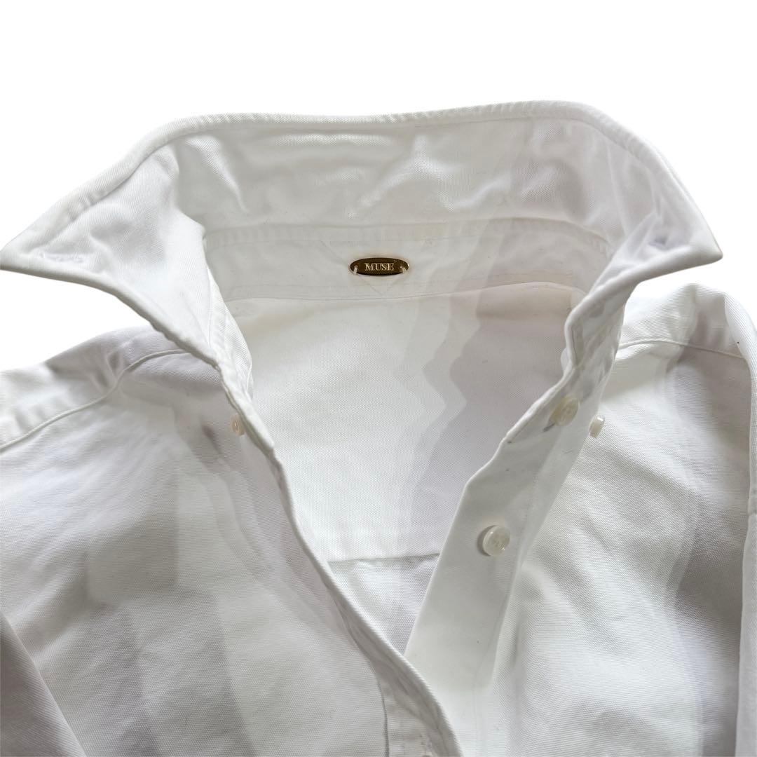 23AW MUSE OXFORD BD シャツ ジャケット ホワイト