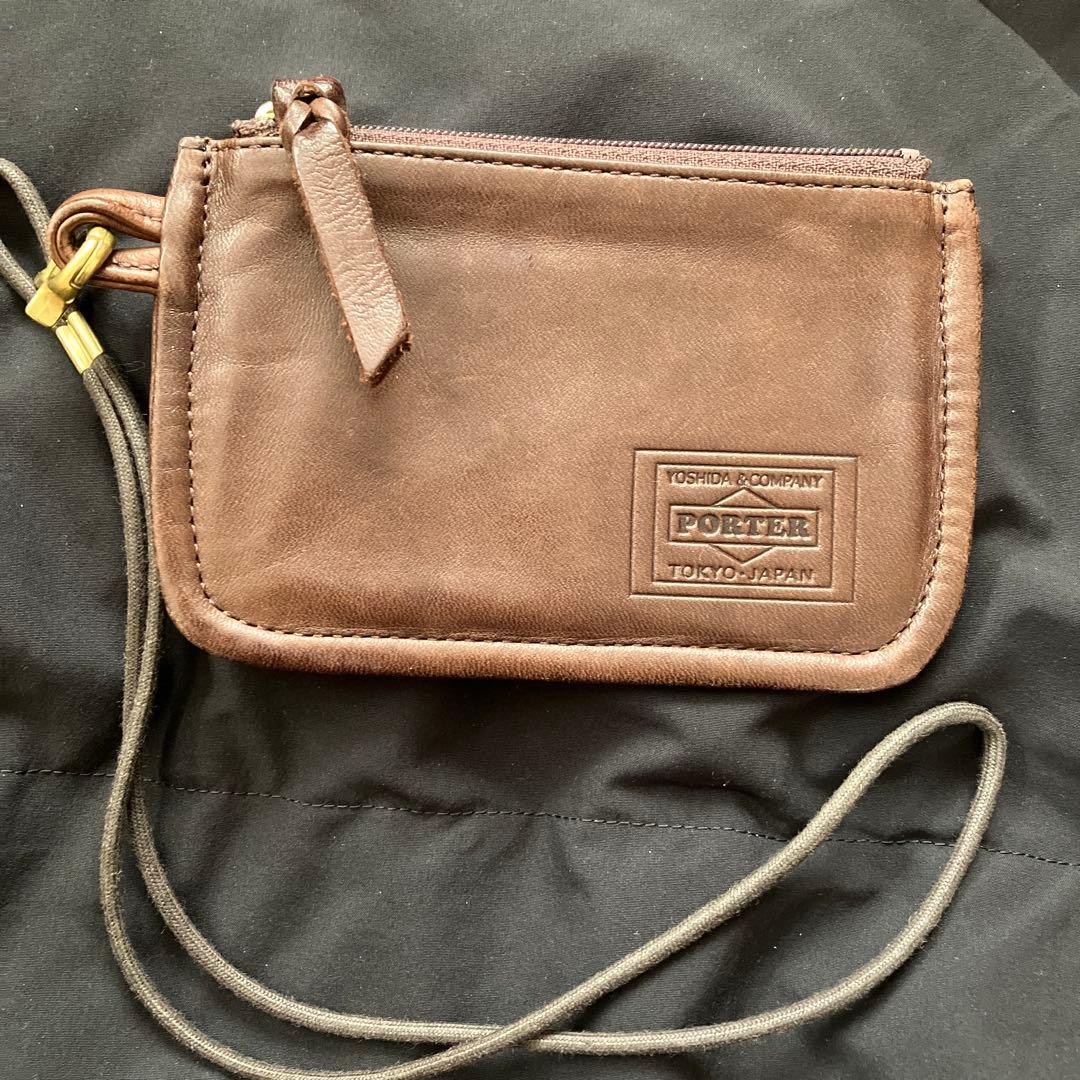 ポーター　PORTER ブラウン 革　 レザー ショルダーバッグ日本製