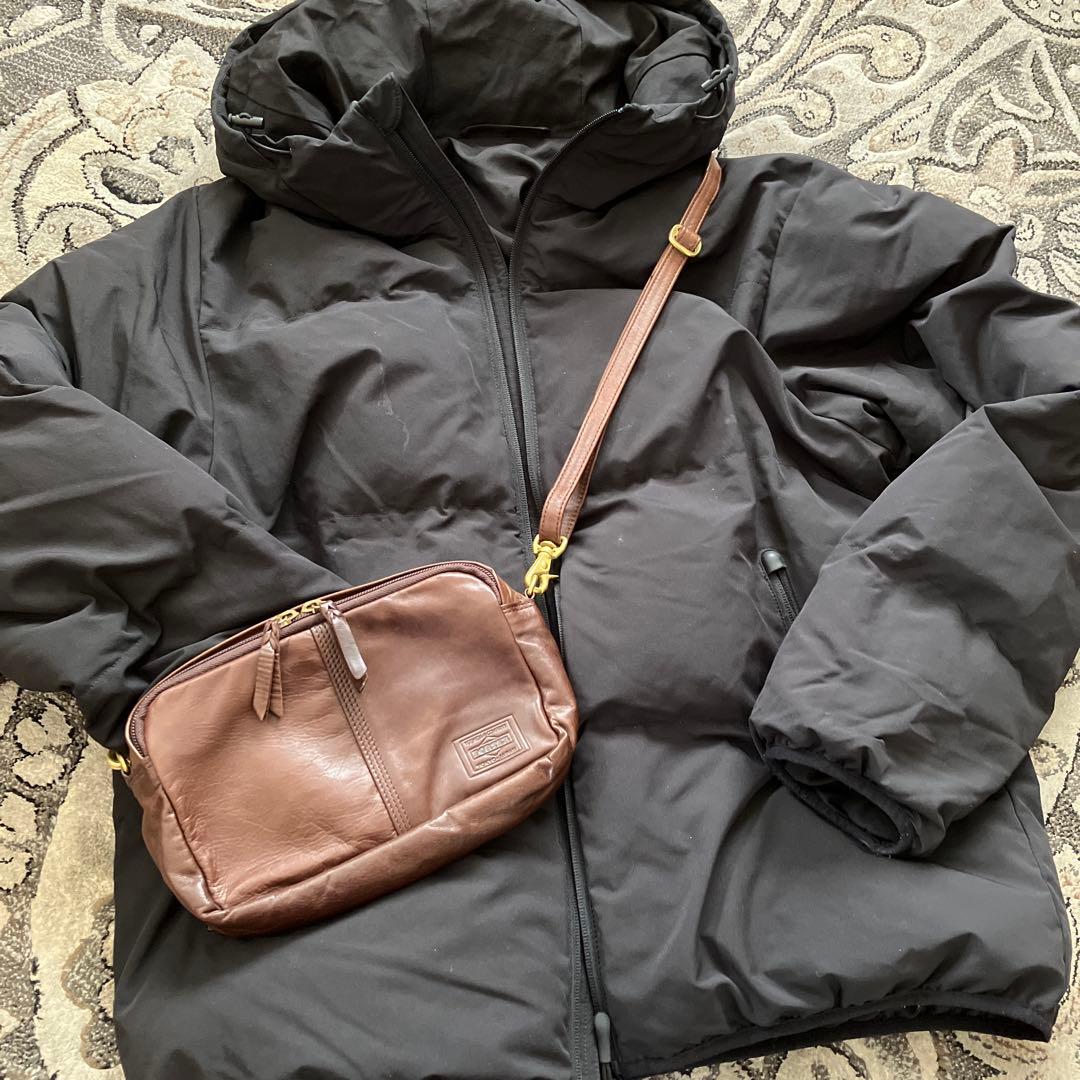 ポーター　PORTER ブラウン 革　 レザー ショルダーバッグ日本製