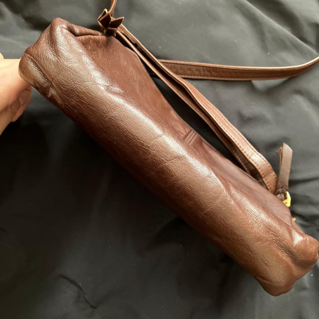 ポーター　PORTER ブラウン 革　 レザー ショルダーバッグ日本製