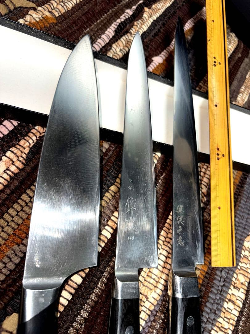 包丁セット 3本 祐成とツヴィリングディプロム　筋引き　牛刀が２本
