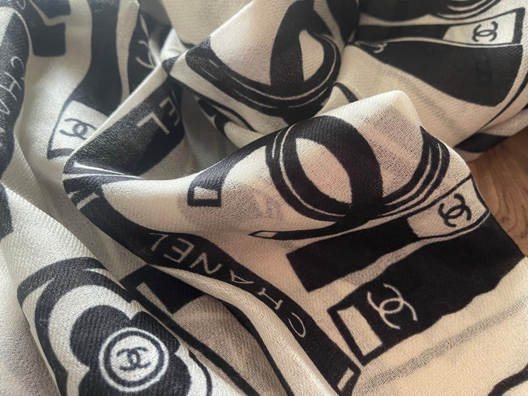 未使用　CHANEL ノベルティ ストール パシュミナ ココマーク