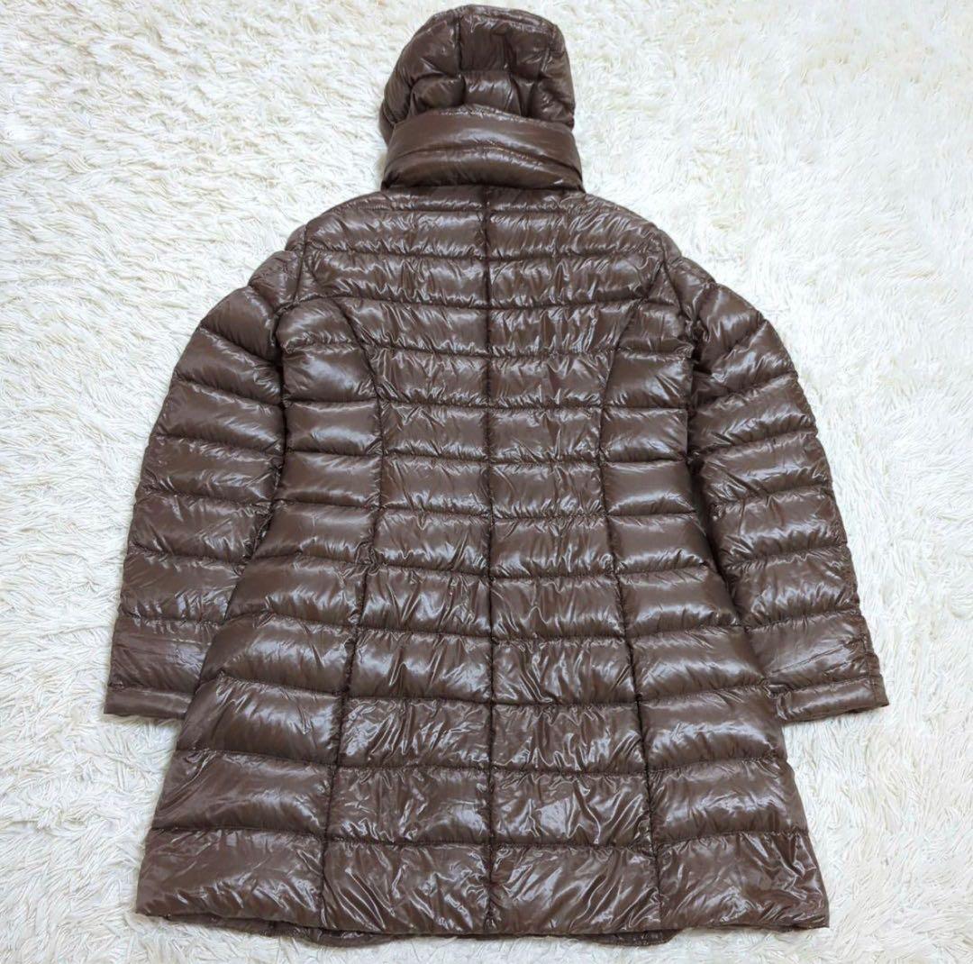 HERNO 2way ダウンコート Aライン ブラウン