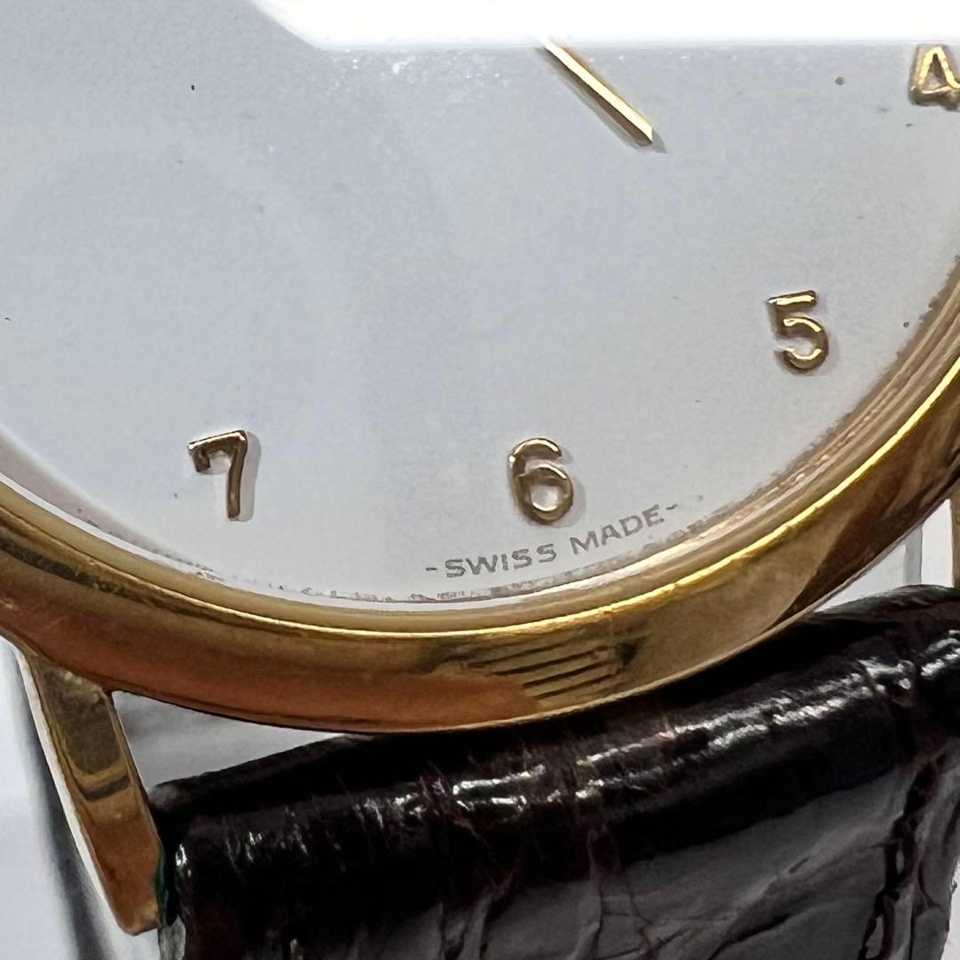 OMEGA 時計　DeVille メンズ　レディースホワイト　ゴールドラウンド