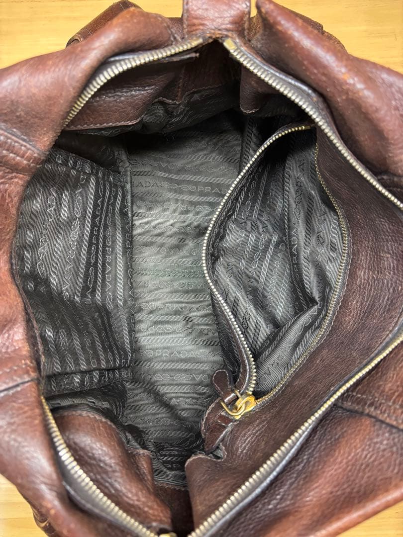 PRADA バンドバッグ ブラウン ショルダーバッグ