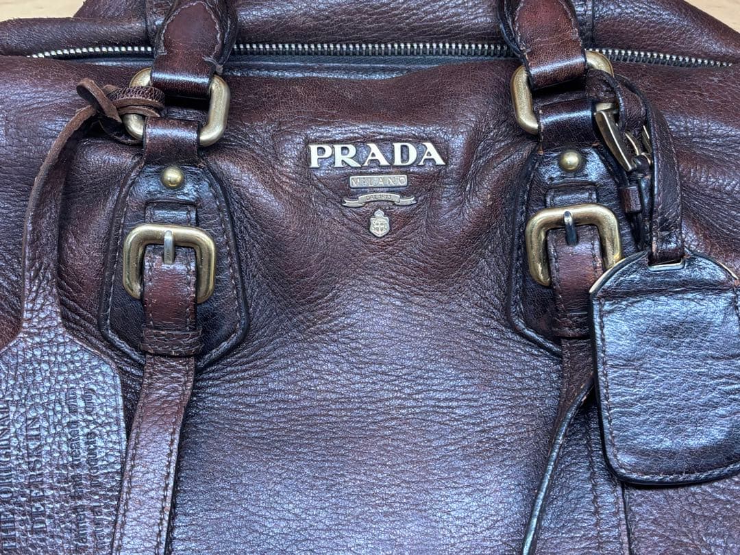 PRADA バンドバッグ ブラウン ショルダーバッグ