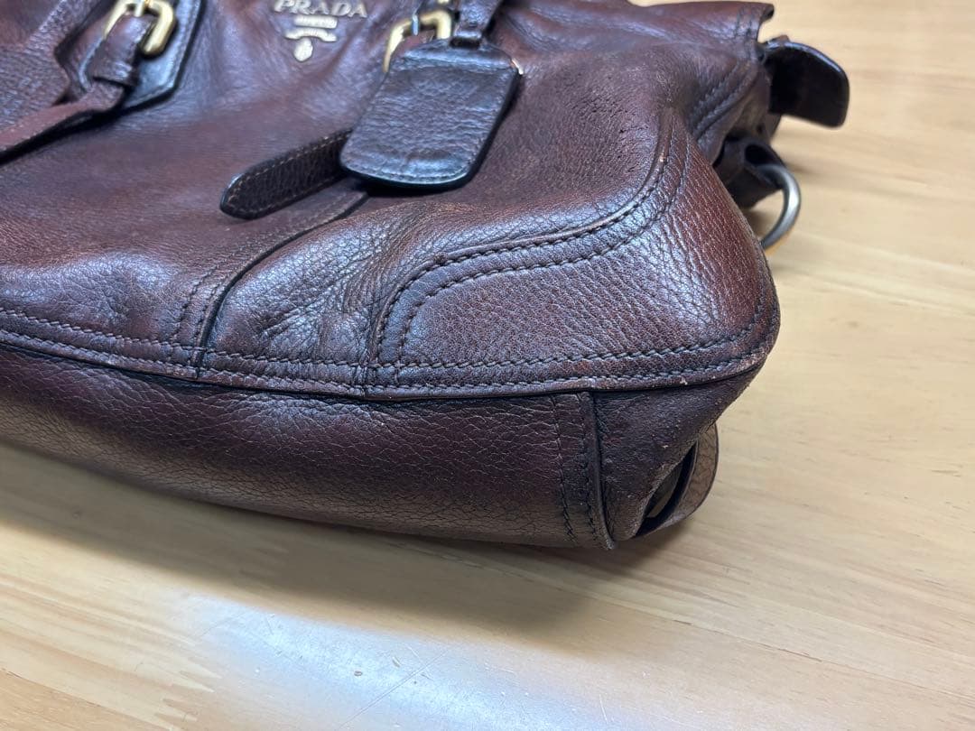 PRADA バンドバッグ ブラウン ショルダーバッグ