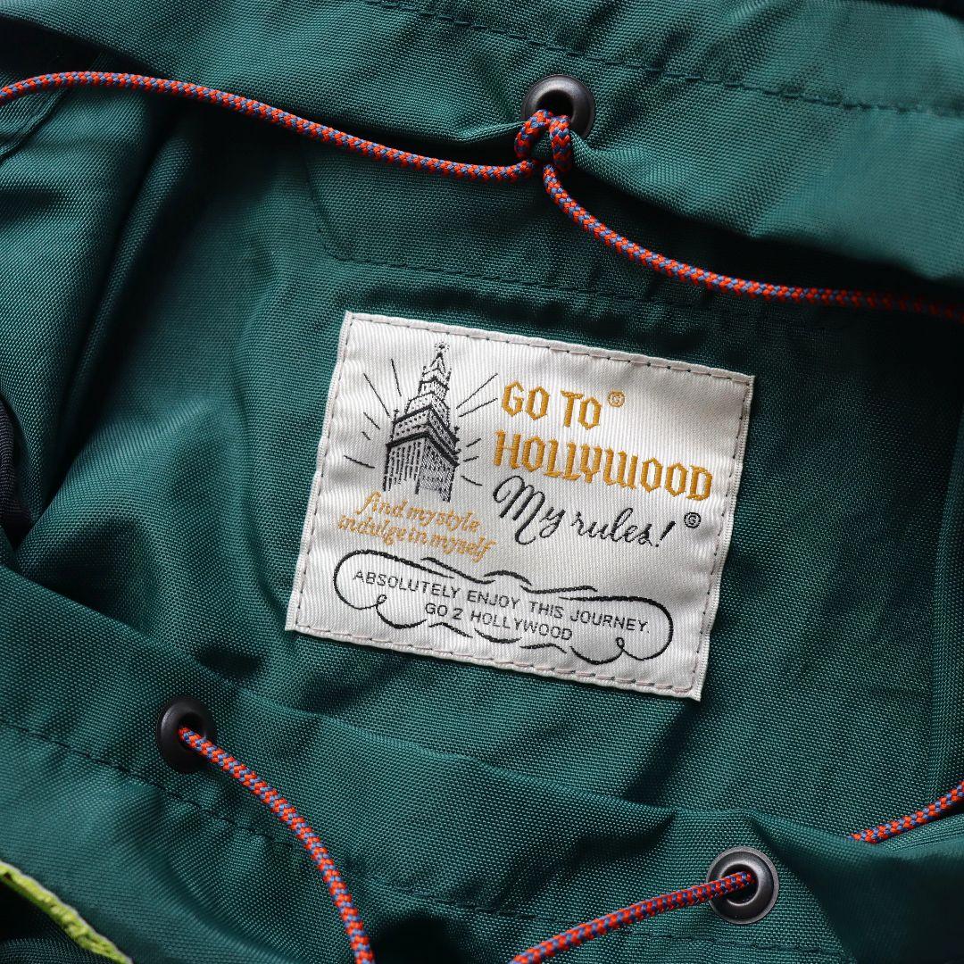 未使用 GO TO HOLLYWOOD ナイロンワッペンディパック【グリーン】