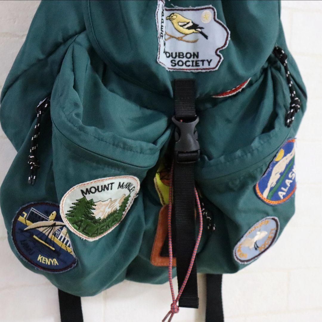 未使用 GO TO HOLLYWOOD ナイロンワッペンディパック【グリーン】