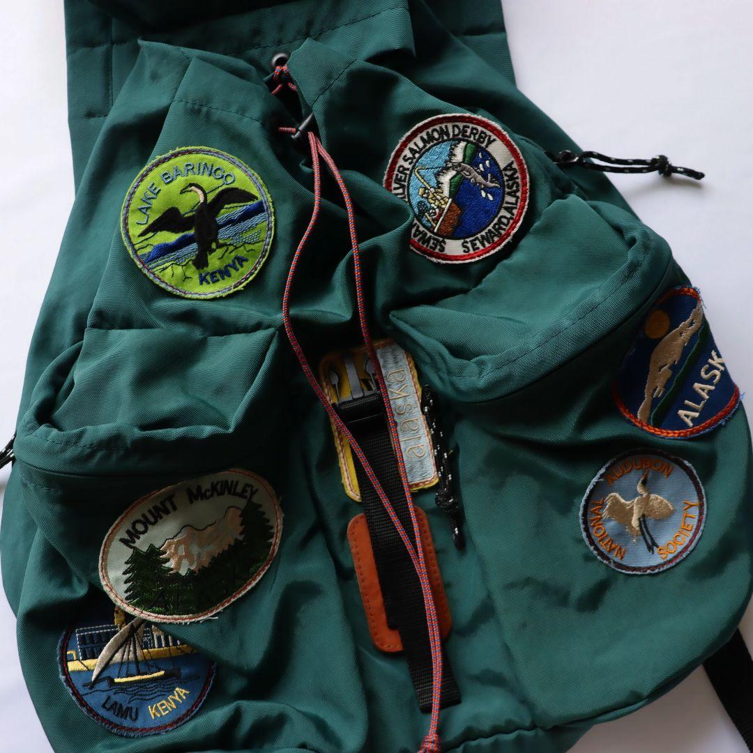 未使用 GO TO HOLLYWOOD ナイロンワッペンディパック【グリーン】