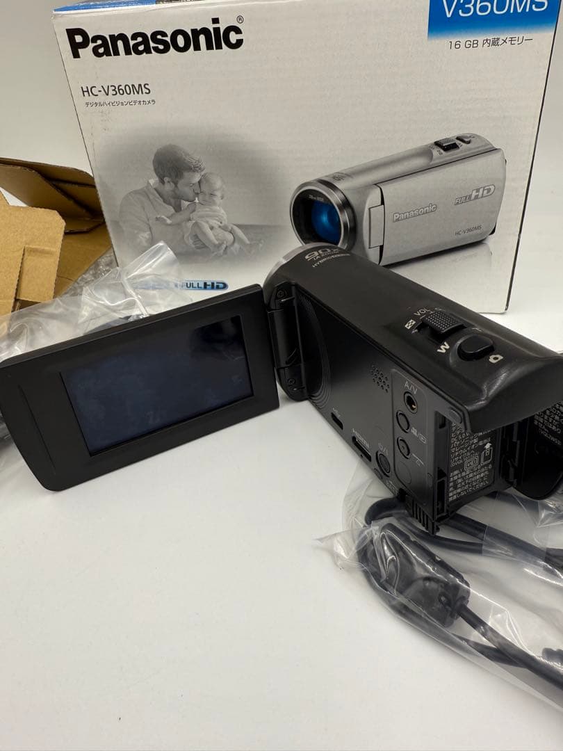 パナソニック HDビデオカメラ V360MS 16GB 高倍率90倍ズーム