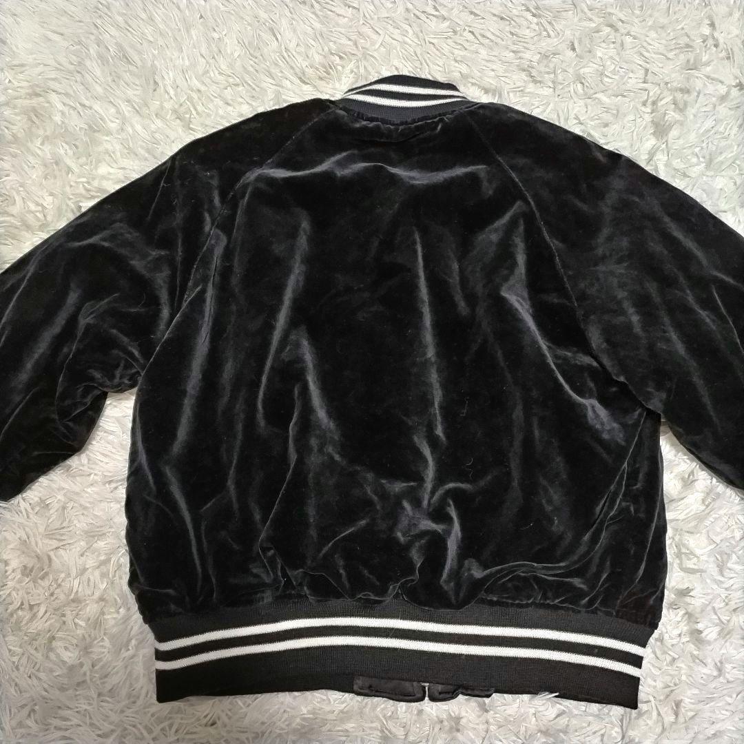 ハーレーダビッドソン ベロア　スカジャン ブルゾン　刺繍　リバーシブル