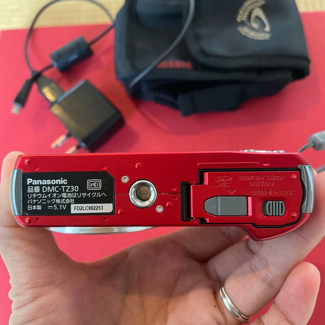 LUMIX コンパクトデジタルカメラ レッド 20倍ズーム