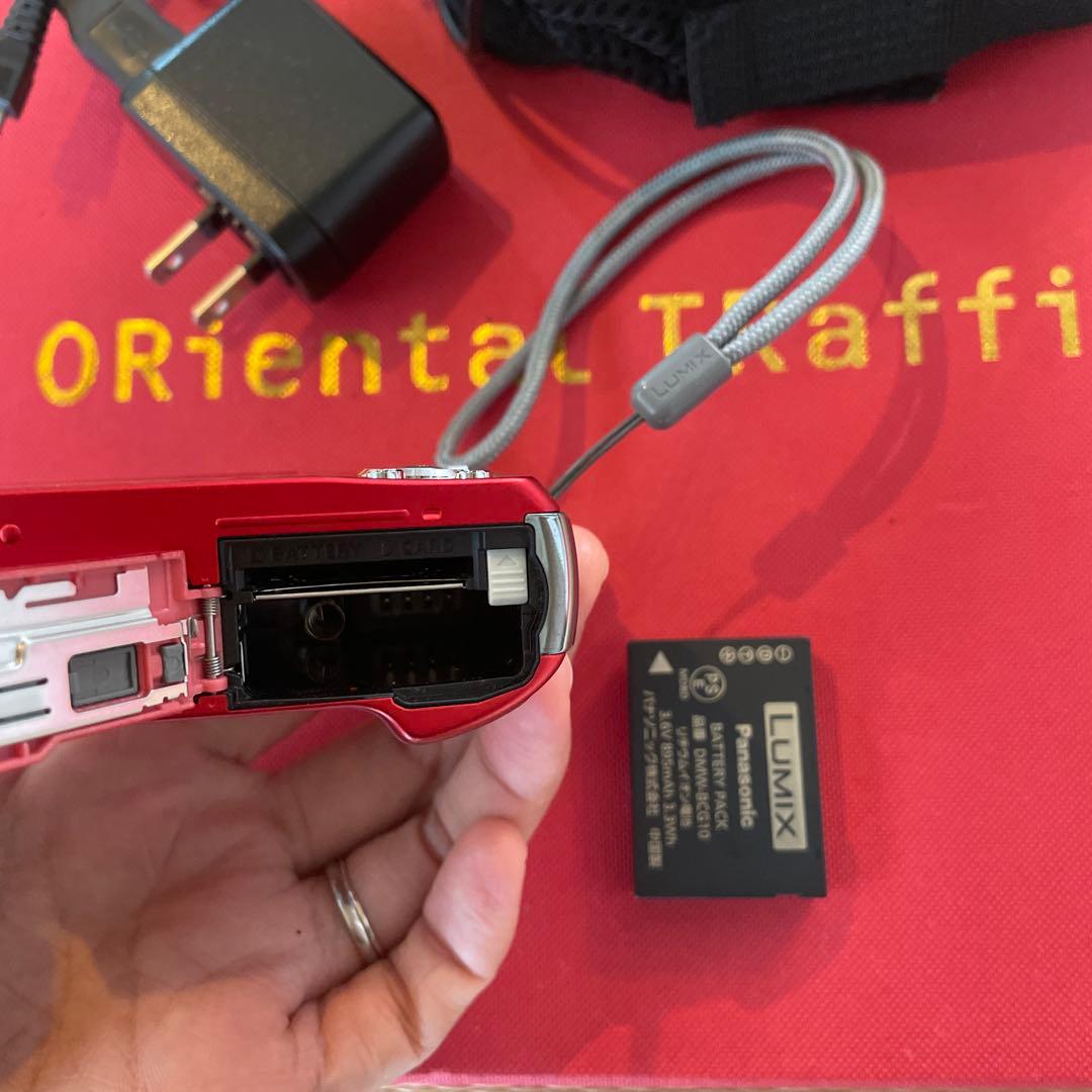 LUMIX コンパクトデジタルカメラ レッド 20倍ズーム