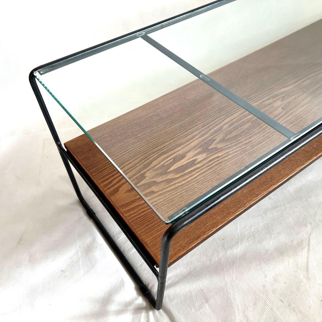 アデペシュ・ソコフ・アイアンガラステーブル・120cm