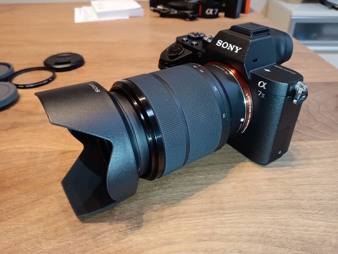 S数：1,484回【センサー清掃済】SONY α7II レンズKit【取説付き】