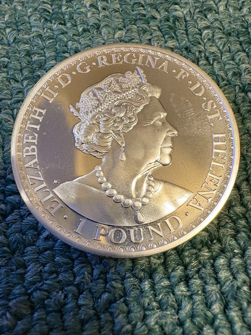 2021年 イギリス領 セントヘレナ ウナとライオン 純銀 １オンス 銀貨