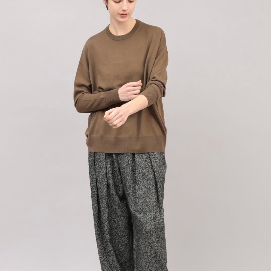 最終値下げ　SACRA サクラ　クルーネックニット　ネイビー　今季