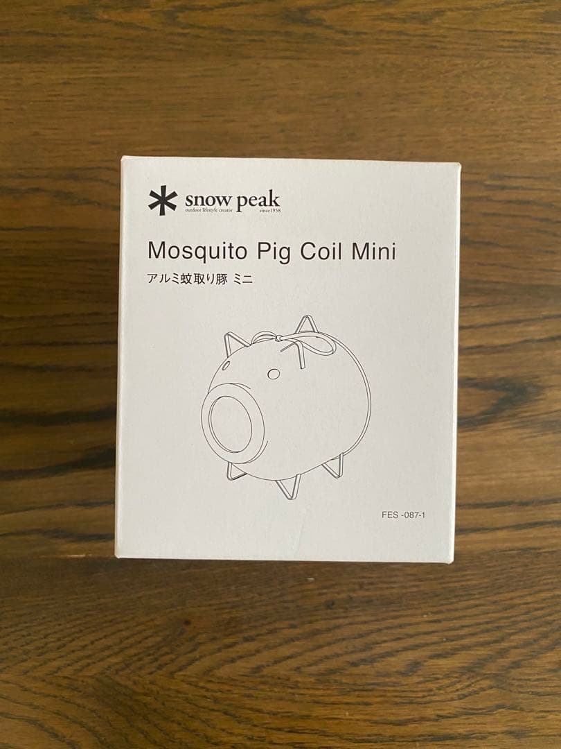  peak アルミ蚊取り豚ミニ シルバー＆レッド