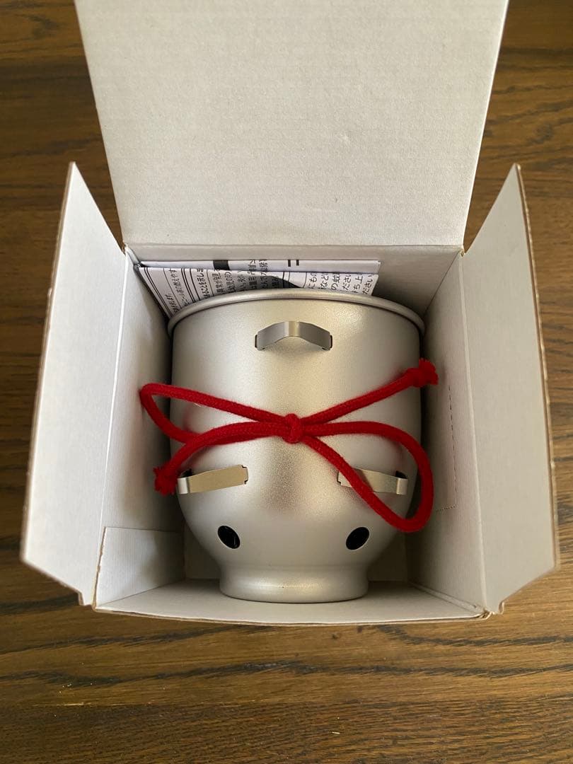  peak アルミ蚊取り豚ミニ シルバー＆レッド