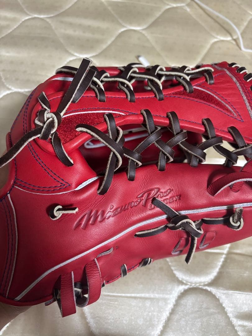 ミズノプロ 硬式オーダーグローブ レッド