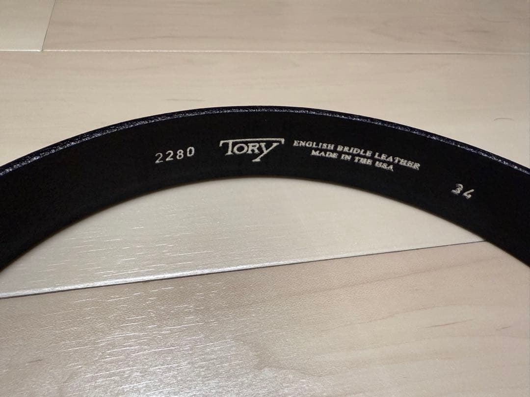 TORY イングリッシュブライドルレザー ベルト 34