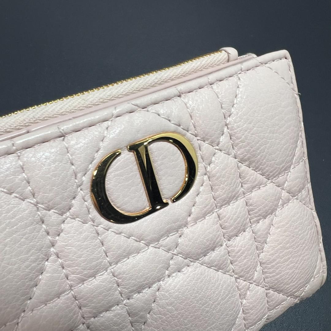 正規品＆極美品‼️ディオール カロ ダリア ウォレット カナージュ 二つ折り財布