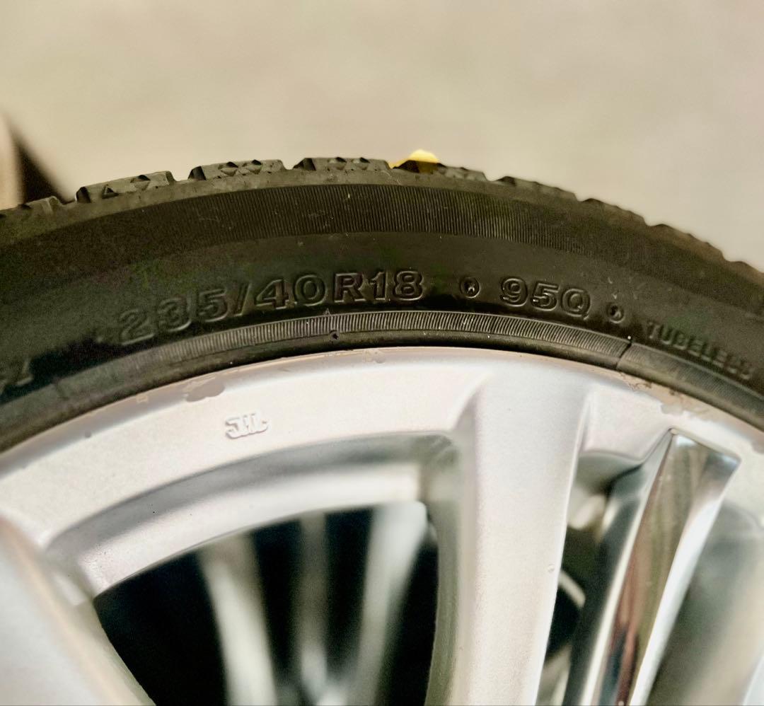 レクサスGS純正18インチ ホイール スタッドレス付4本