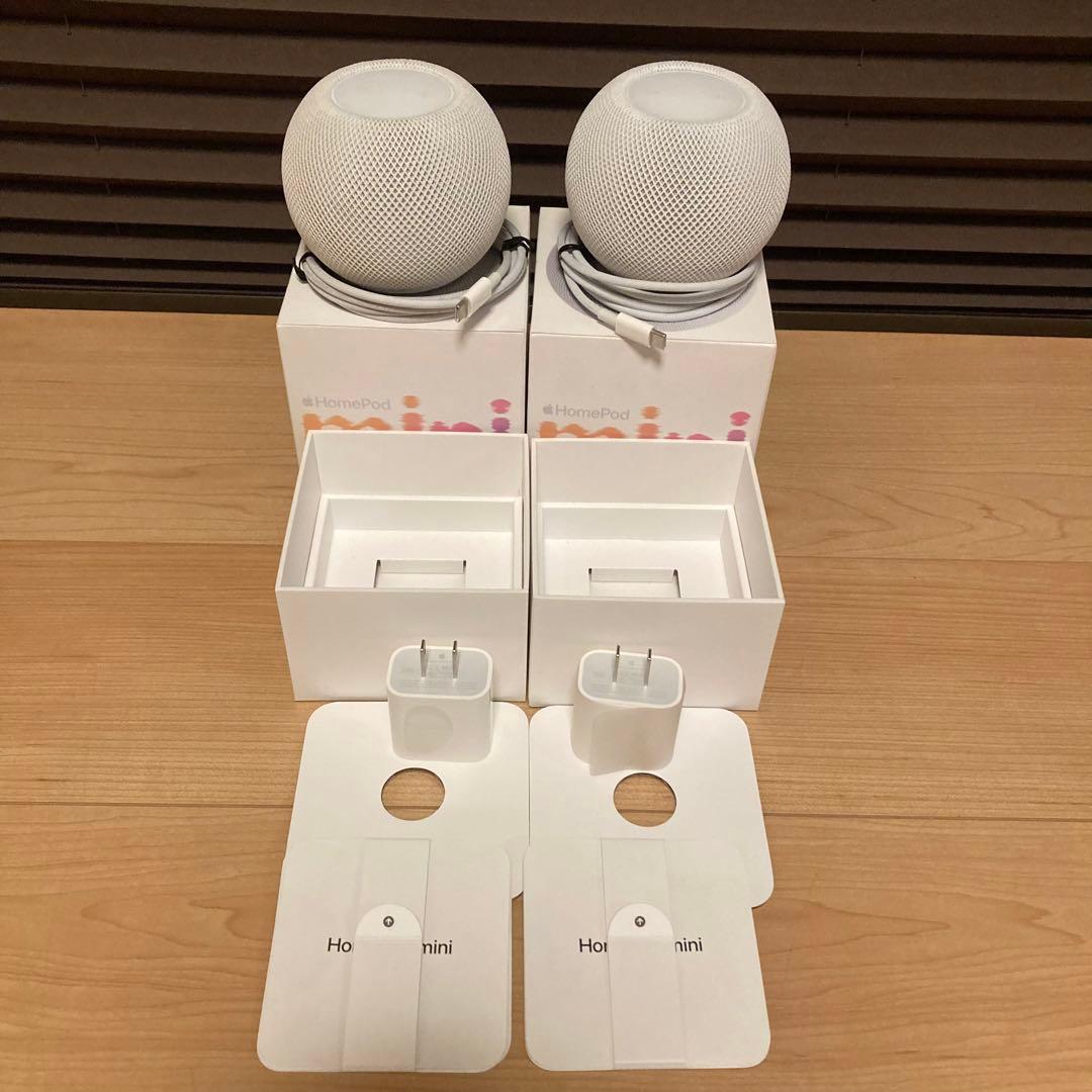Apple Pod mini MY5H2J/A ホワイト 2個セット