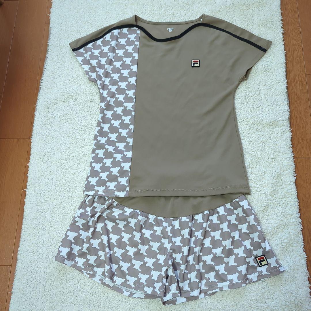 【FILA セットアップ】ベージュ （ウィンザーモデル）上М、下Ｓサイズ