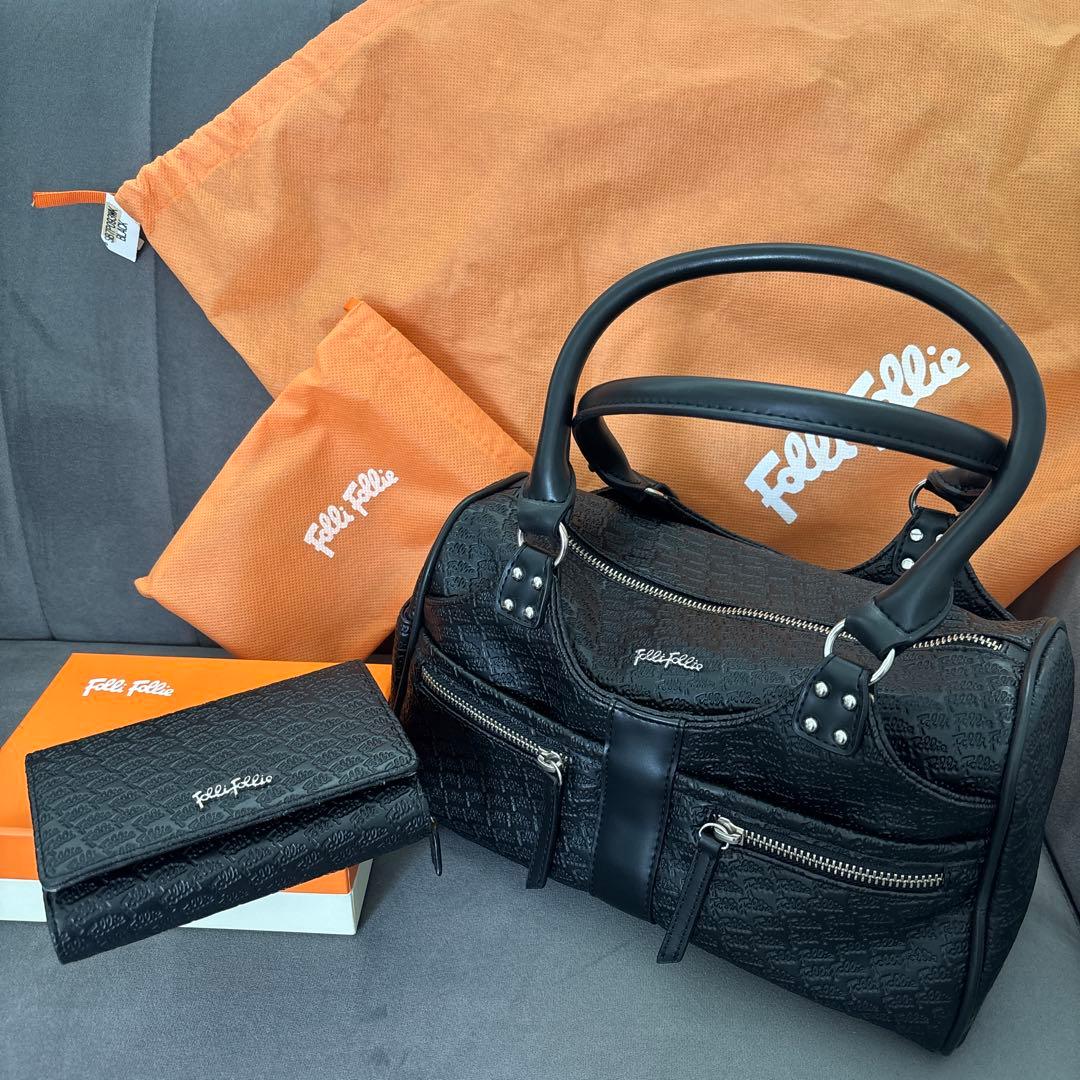 匿名配送　フォリフォリ　バック　お財布　ブラック