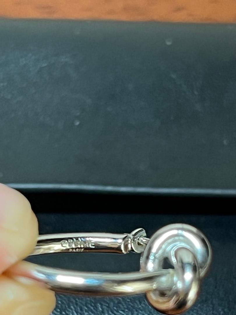 Celine ノットスモールフープ ピアス 片耳