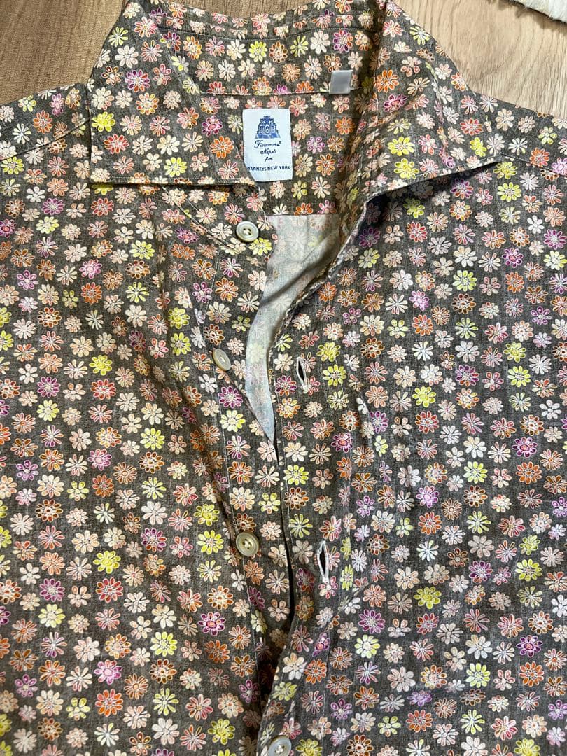 mwmw1015　FinamoreSERGIO フィナモレ　青タグ　シャツ