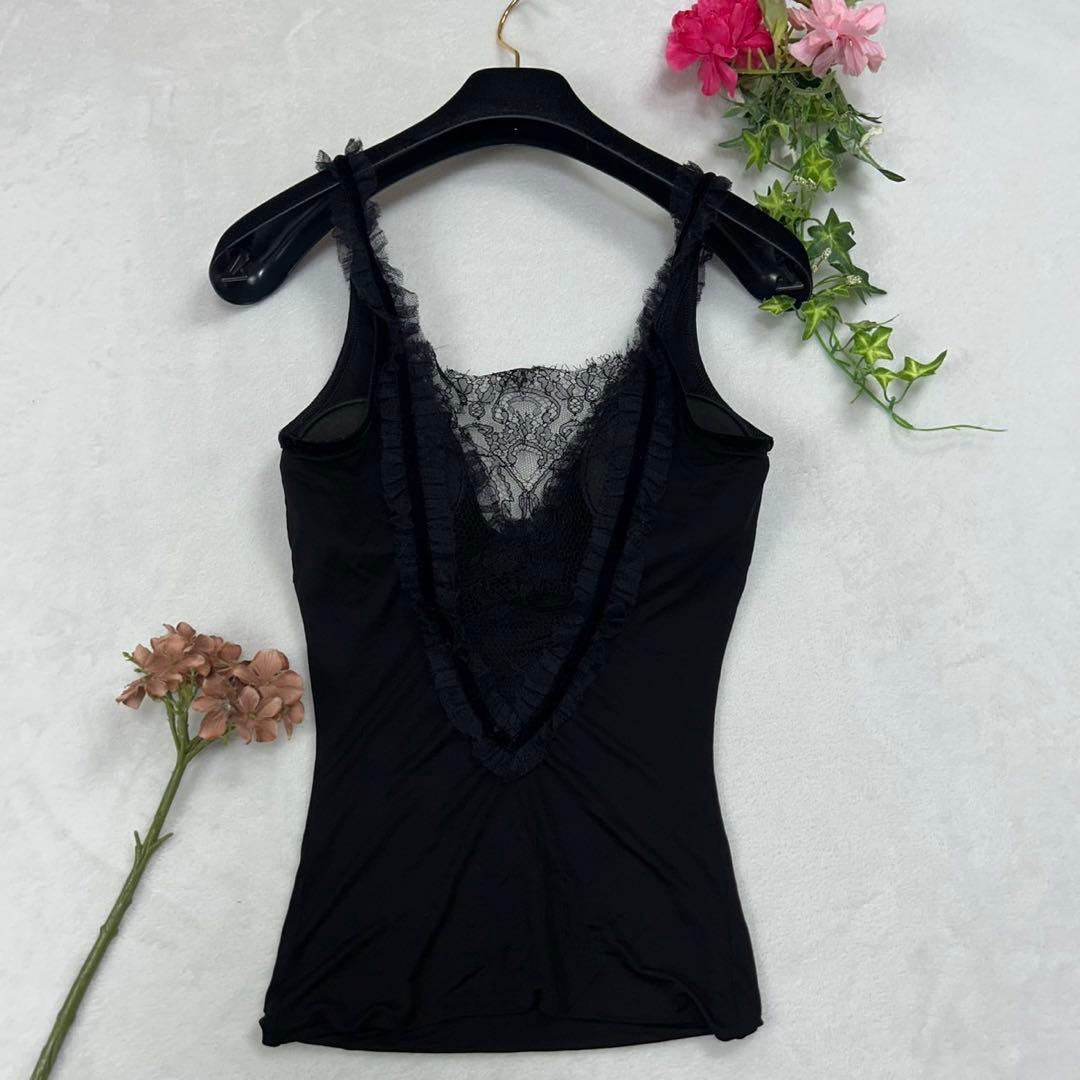 F178 新品未使用 F グッチ カップ付き レース キャミソール レディース