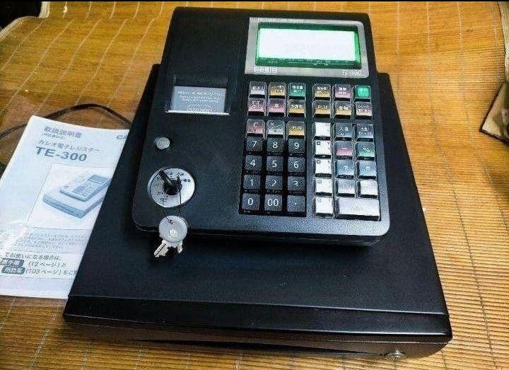 カシオレジスター　TE-300　フル設定無料　 送料無料人気機種　114443