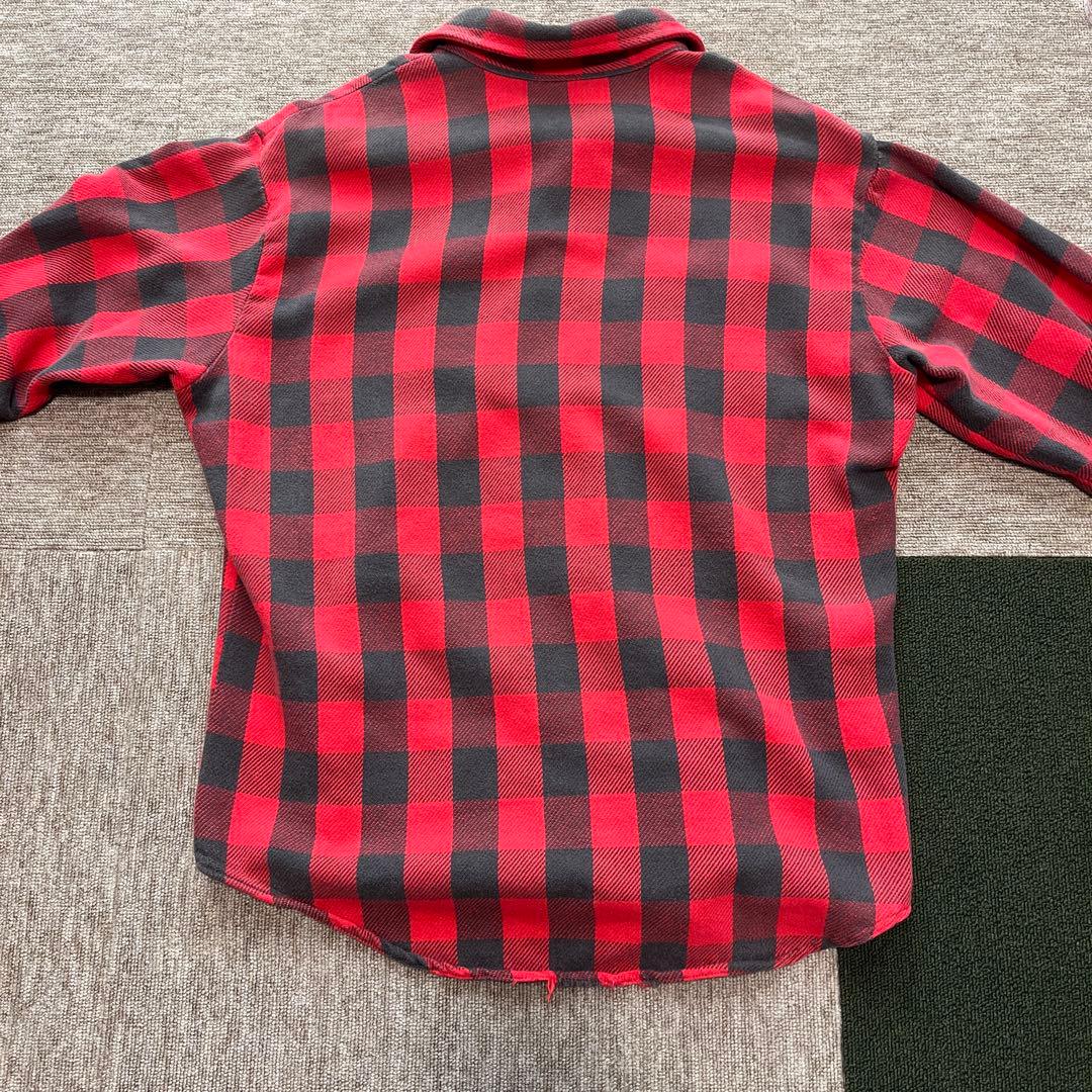 タ*ル様 【70s】BIG MAC 赤黒チェックネルシャツ M