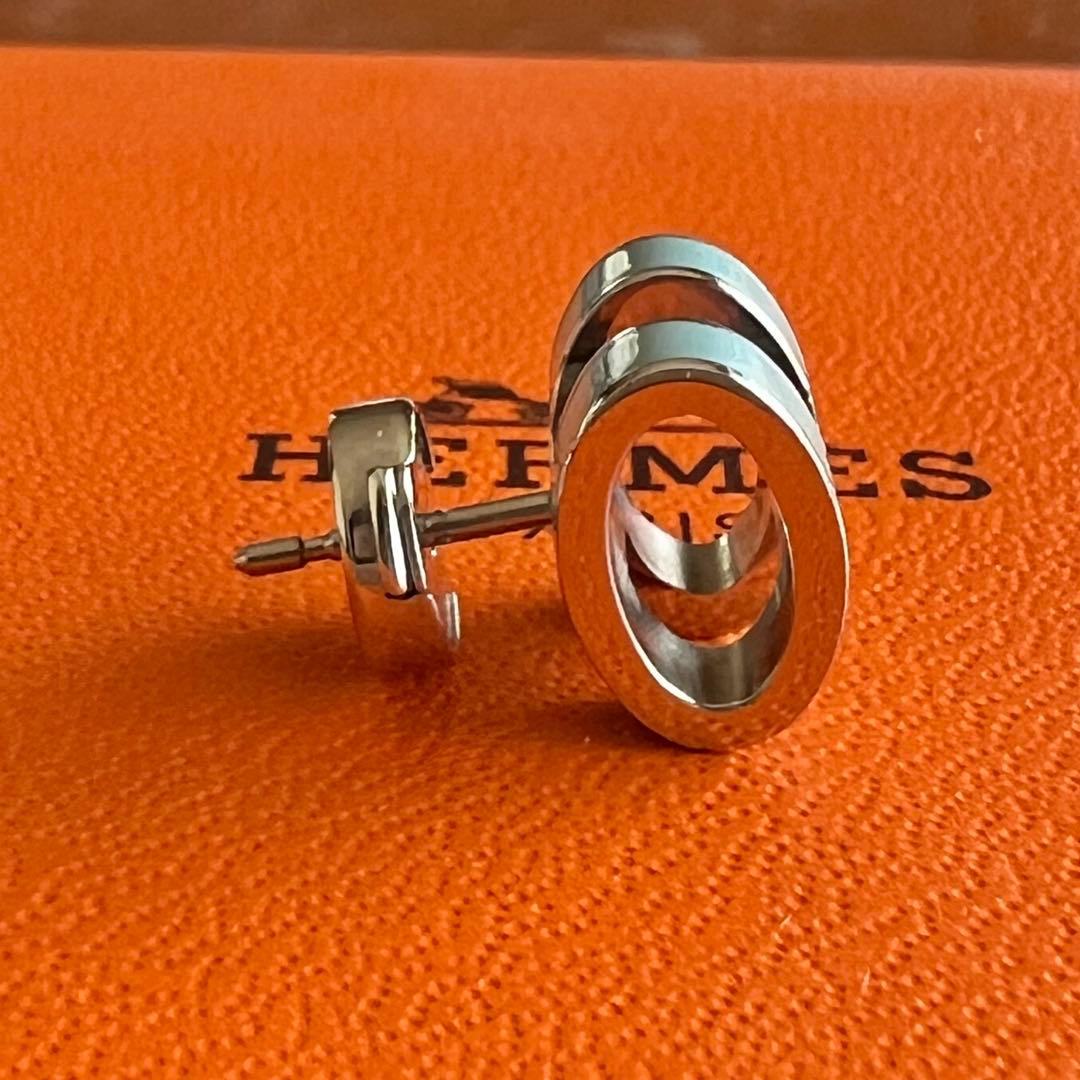 HERMES エルメス 片耳用 ターコイズブルー 希少色