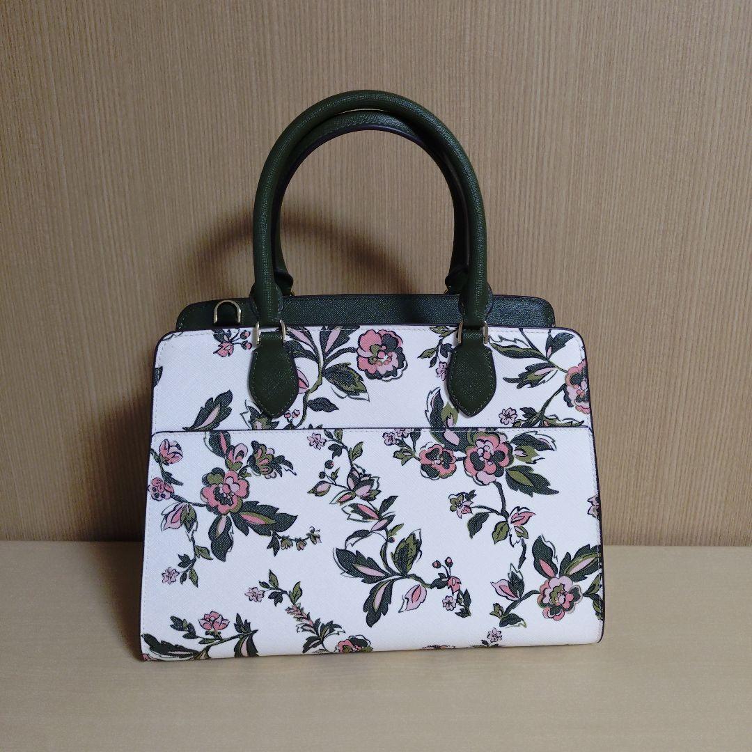 kate spade フラワープリント ハンドバッグ