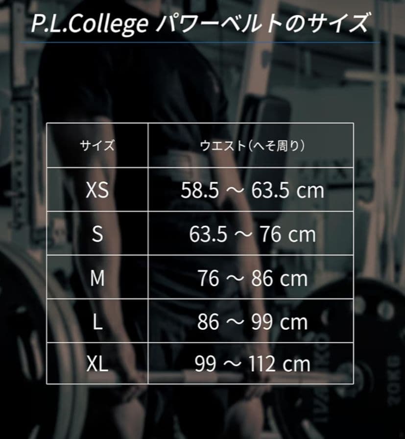P.L.COLLEGE パワーベルト　Lサイズ