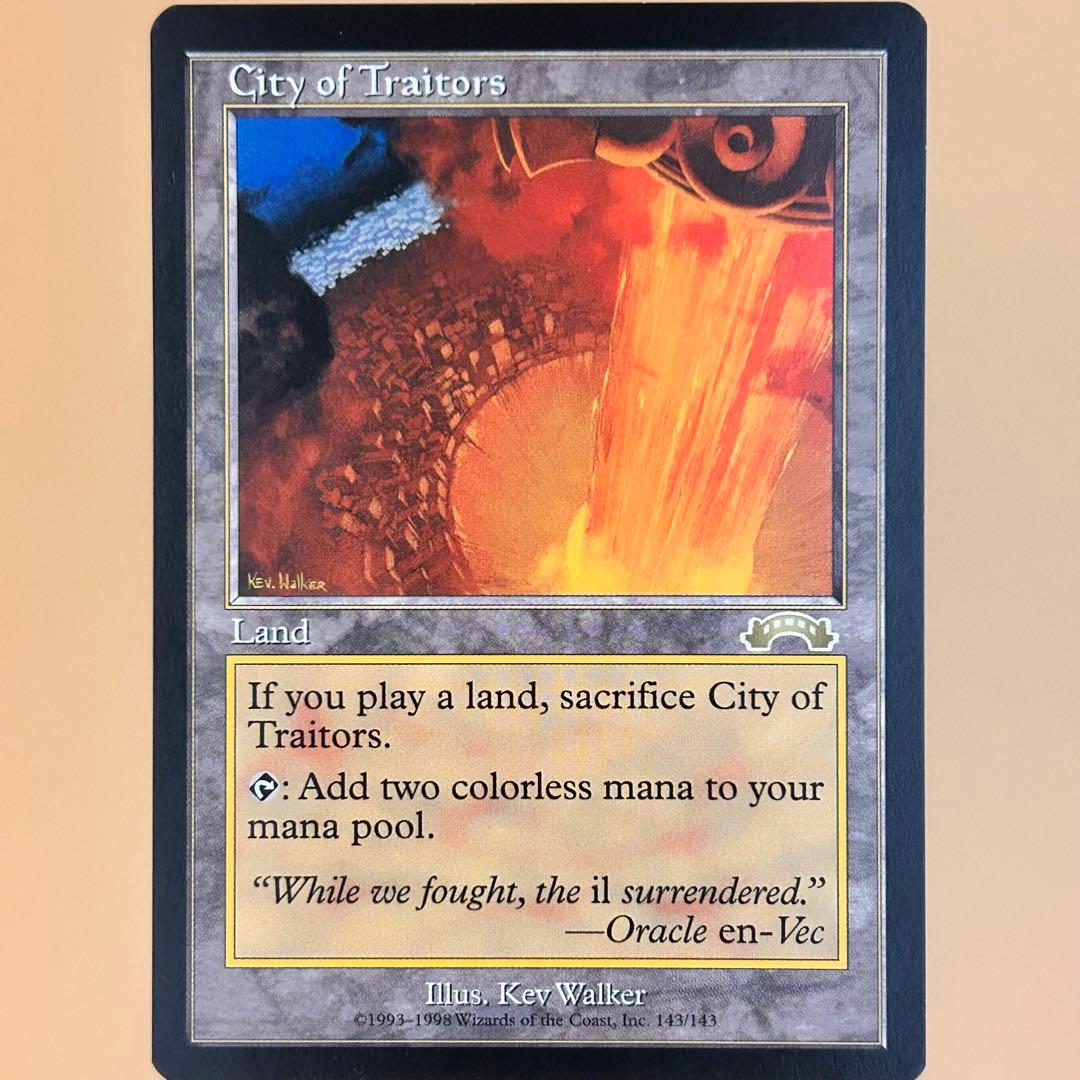 MTG 裏切り者の都 City of Traitors 英語 2枚セット 土地