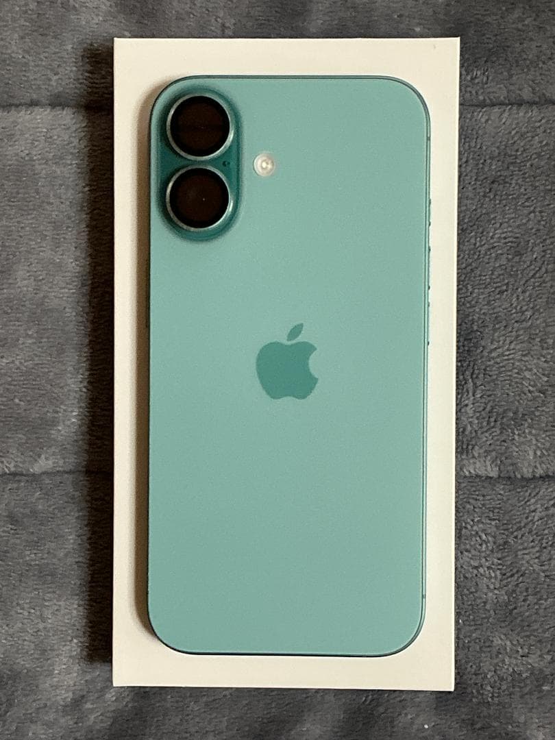 【極美品】iPhone16 128GB ティール／バッテリー最大容量100%