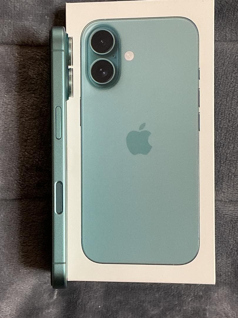 【極美品】iPhone16 128GB ティール／バッテリー最大容量100%