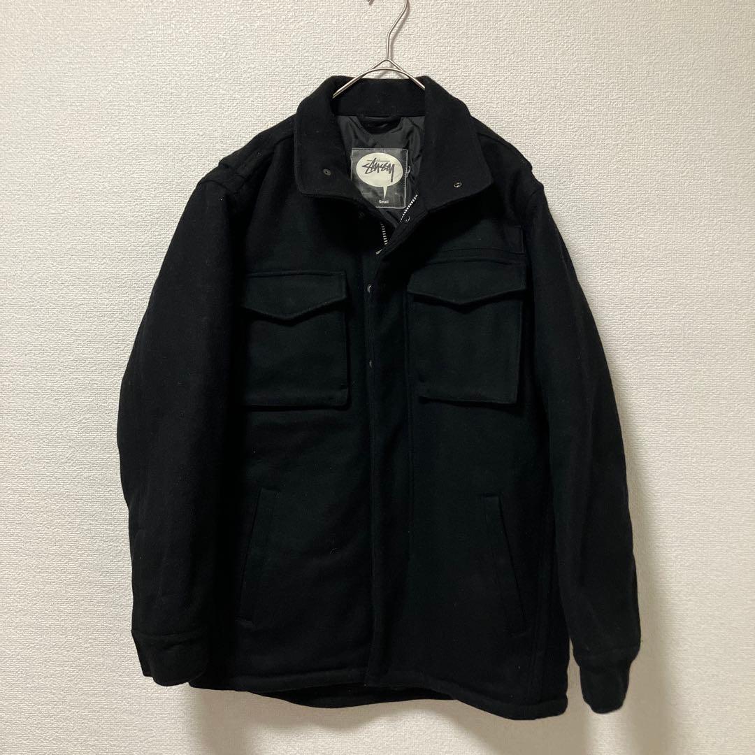 00s OLD STUSSY ミリタリー ウールコート ハーフコートM65 S