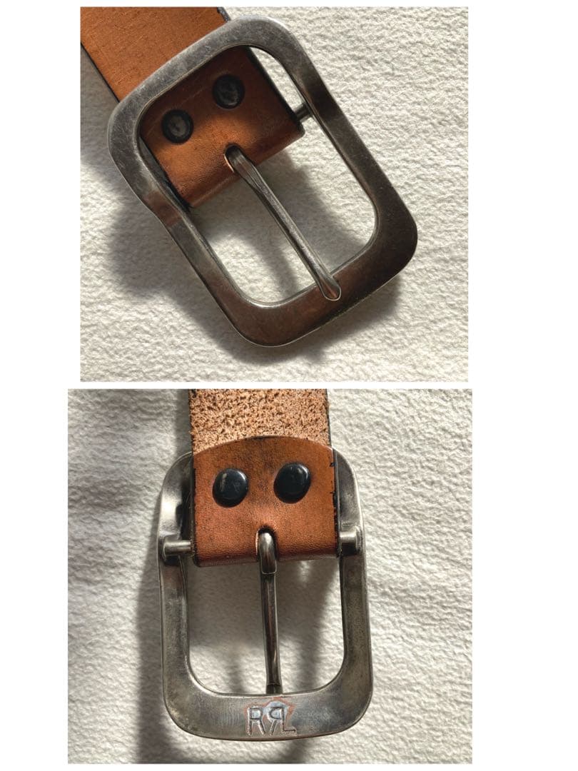 RRL イーグル　マウンテン　カウレザーベルト　ブラウン　サイズW34 USA製