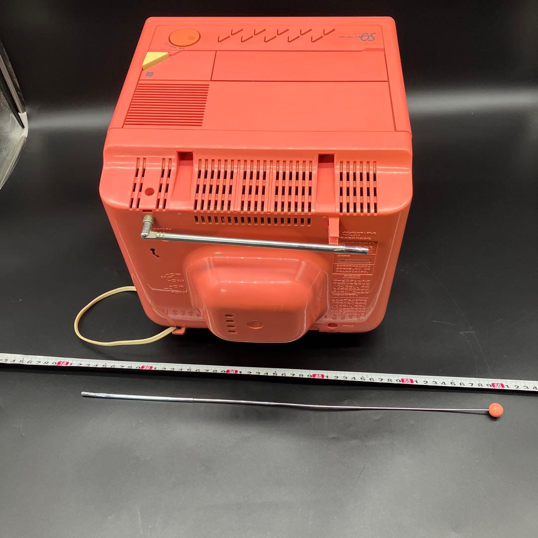 National レトロ　ブラウン管テレビ　ピンクTH11-S29 当時物